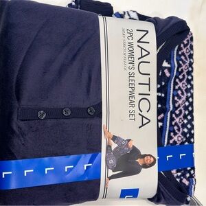 Nautica Women's Sleepwear Set - Navy and Patterned